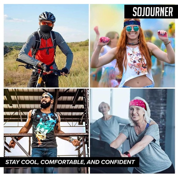 Neck Gaiter Face Mask Bandana (9 Pack) - Picture 6 of 7